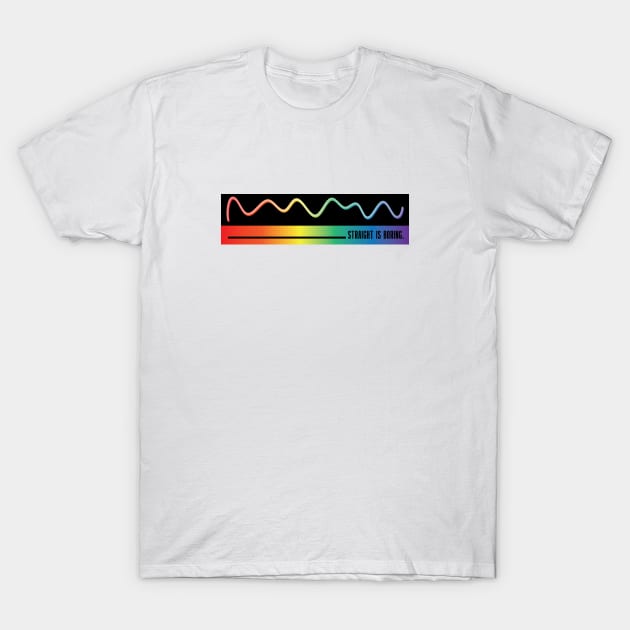 Straight Is Boring - LBGTQ+ T-Shirt by ANSAN